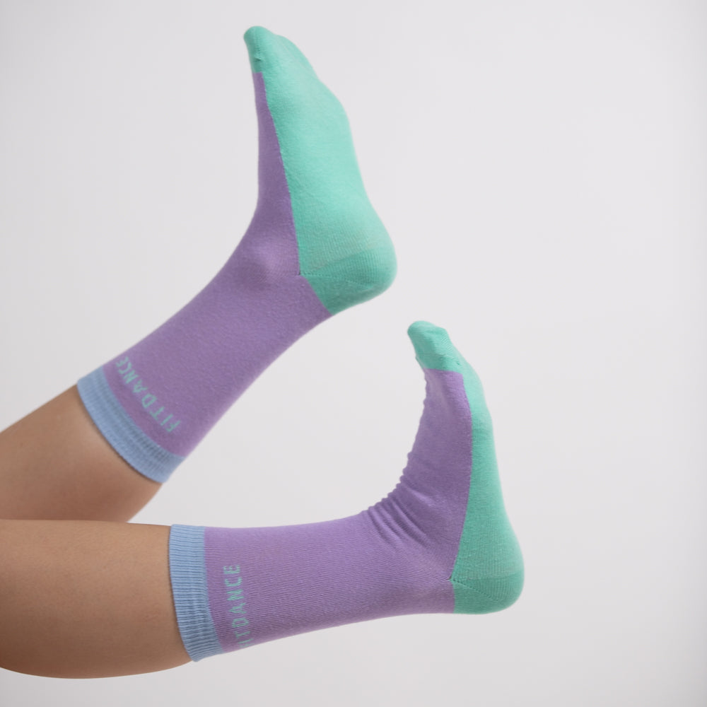 MEIA ROXA FITDANCE CANDY