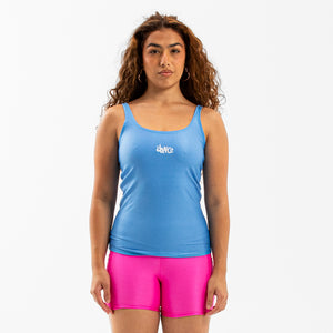 REGATA ALÇA FINA FITDANCE CHROMA AZUL