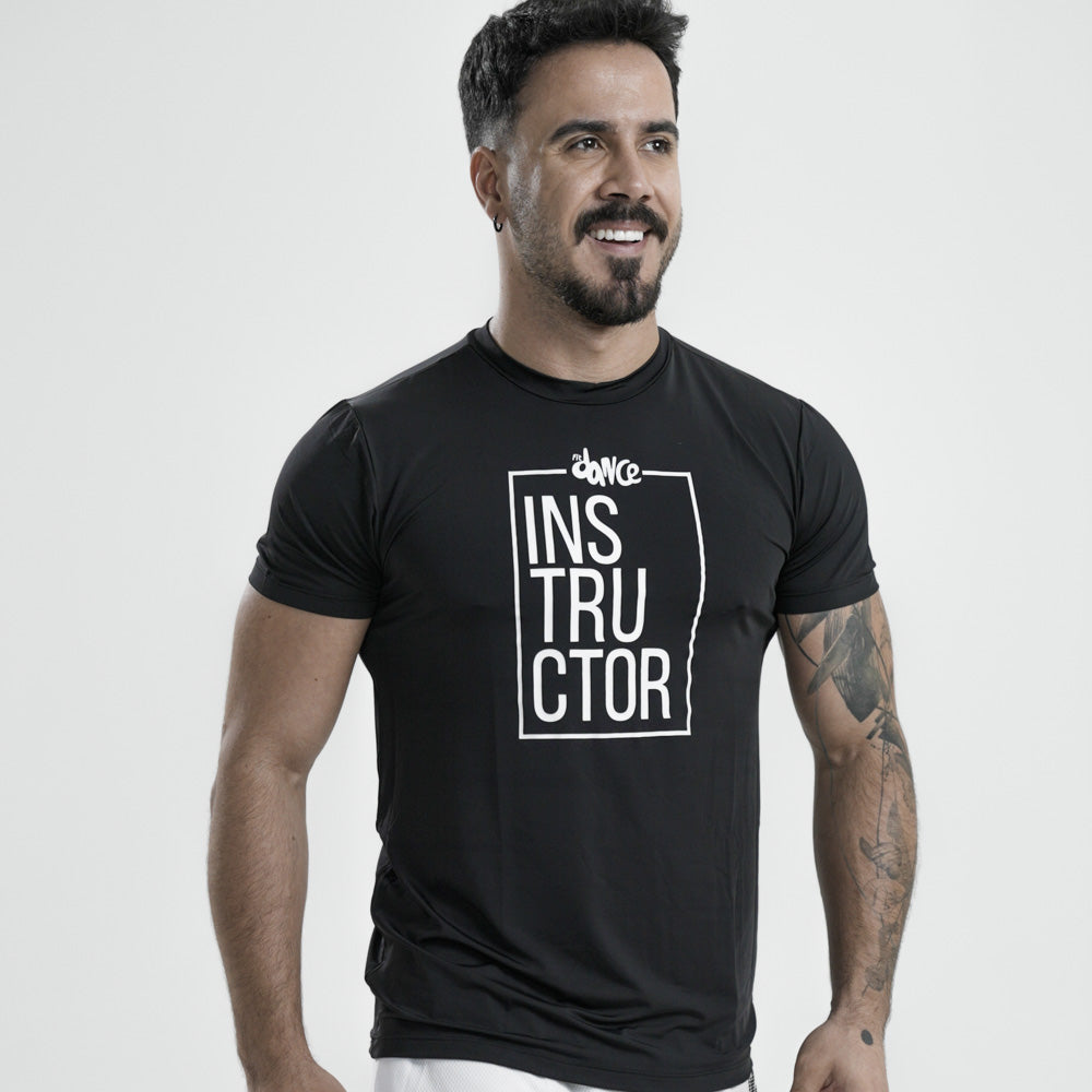 CAMISETA SQUARE  INSTRUCTOR FANCE RACE PRETO