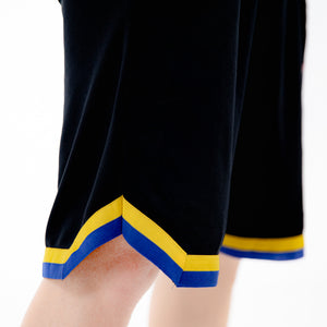 BERMUDA BASQUETE CUSTOM FITDANCE PRETO