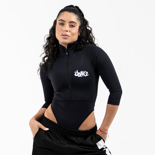 BODY CAVADO GOLA ALTA ML BEATS FITDANCE PRETO