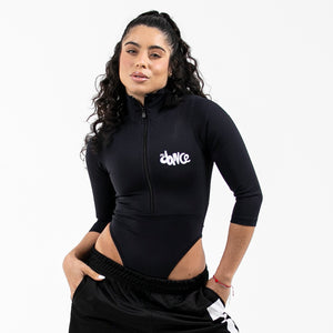 BODY CAVADO GOLA ALTA ML BEATS FITDANCE PRETO