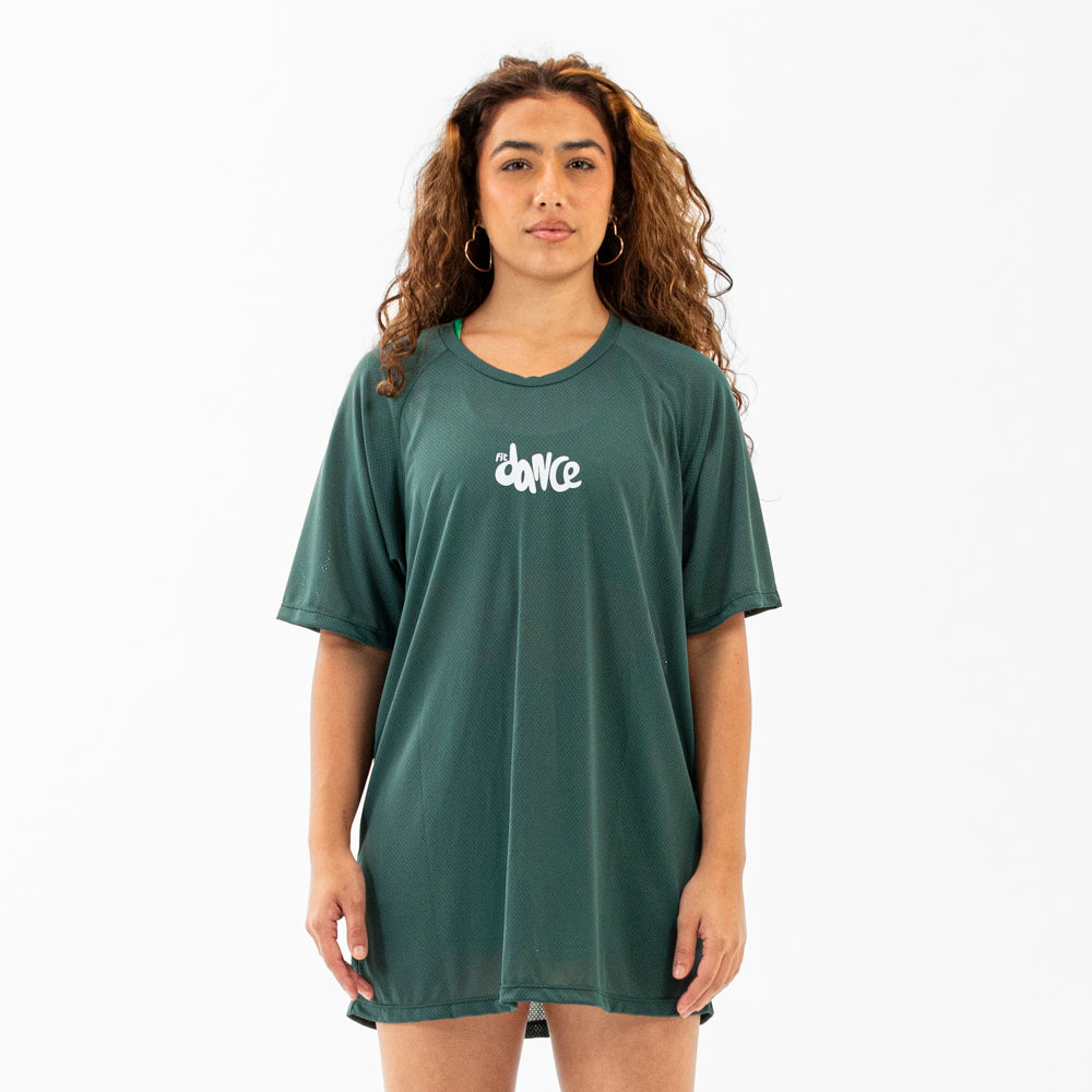 CAMISETA RAGLAN FITDANCE CHROMA VERDE