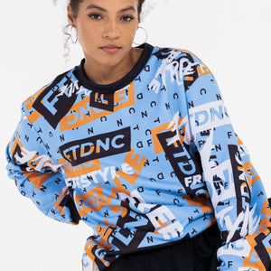 MOLETOM LOGOS FTDNC AZUL