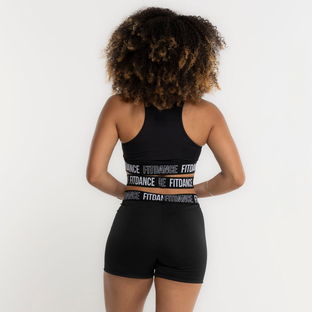 TOP ELASTICO CRUZADO FITDANCE PRETO