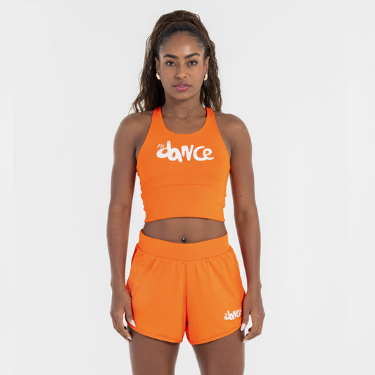 TOP ALONGADO NADADOR FITDANCE LARANJA