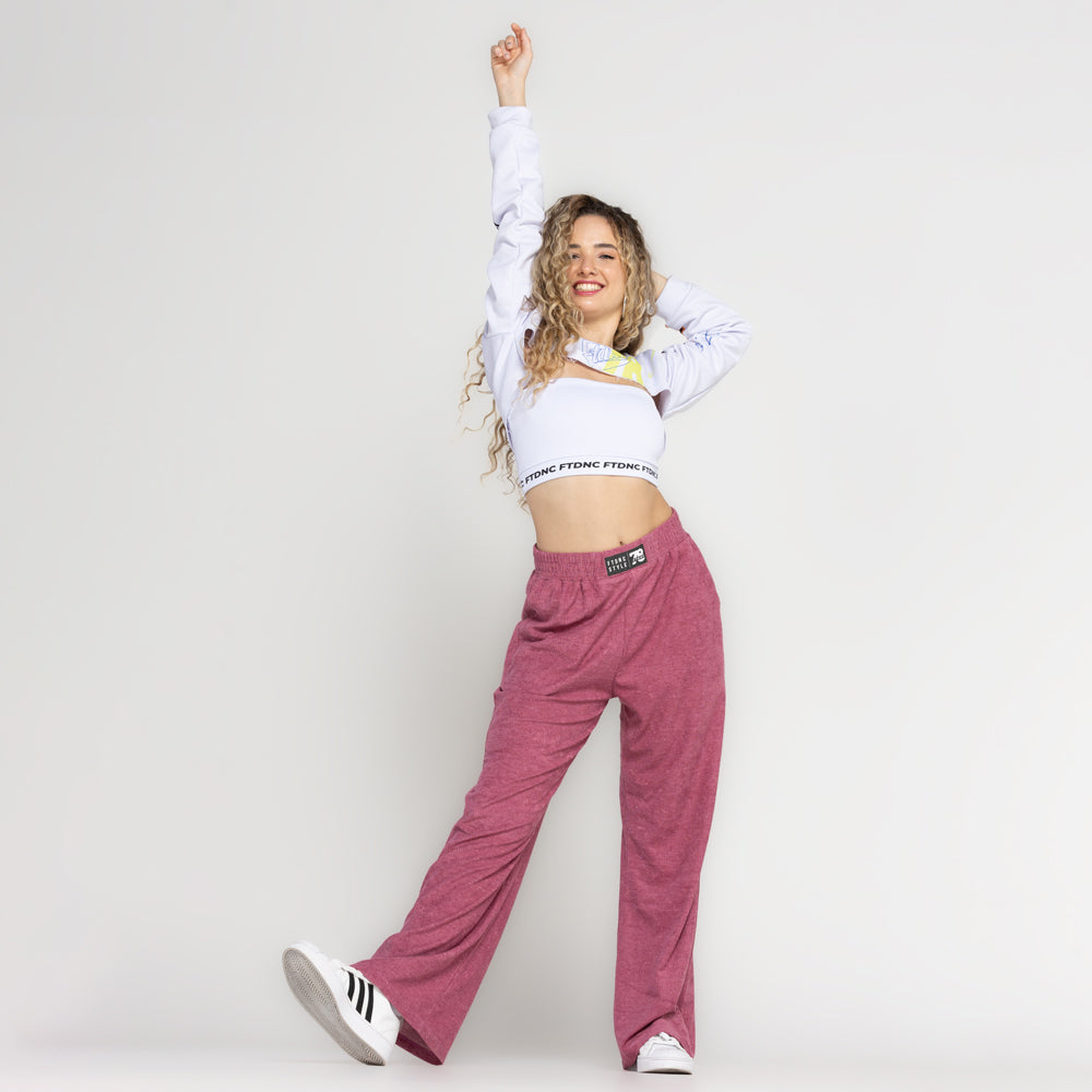 CALÇA AVELUDADA FTDNC ROSA PINK