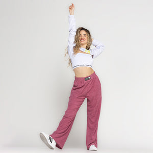 CALÇA AVELUDADA FTDNC ROSA PINK