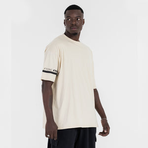 CAMISETA OVERSIZED LISTRA MANGA FTDNC AREIA