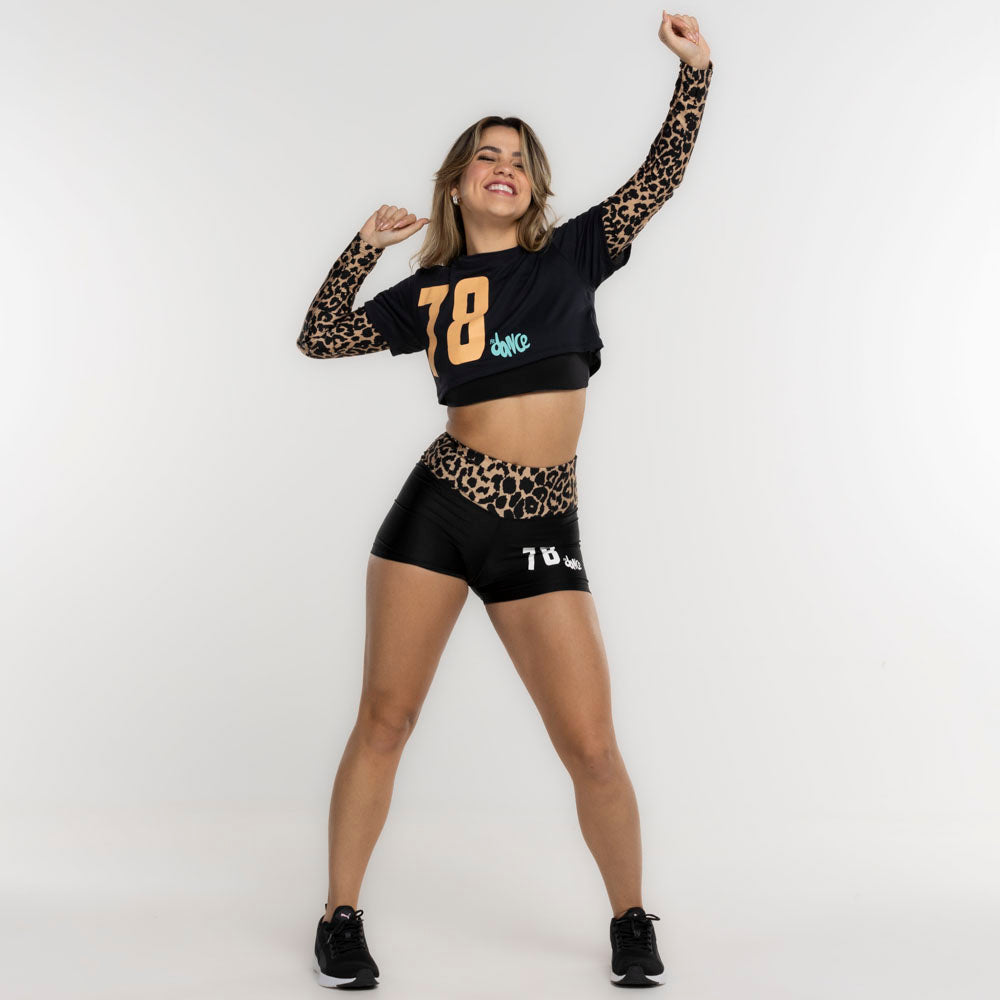 CROPPED POLI FITDANCE PRETO