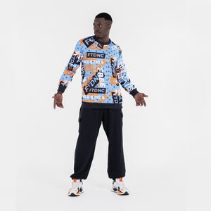 MOLETOM LOGOS FTDNC AZUL