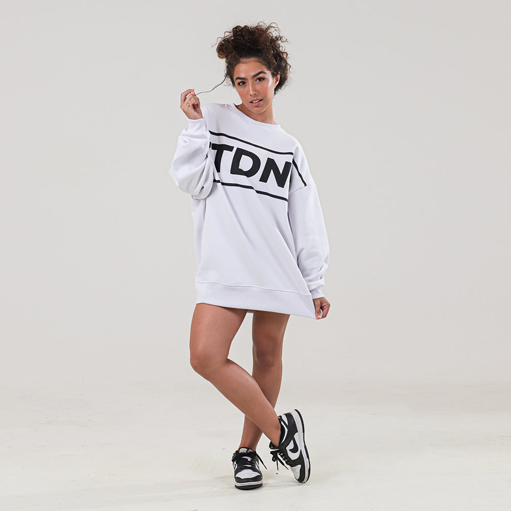 MOLETOM OMBRO LARGO FTDNC WHITE