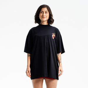 CAMISETA OVERSIZED PL FITDANCE PRETO