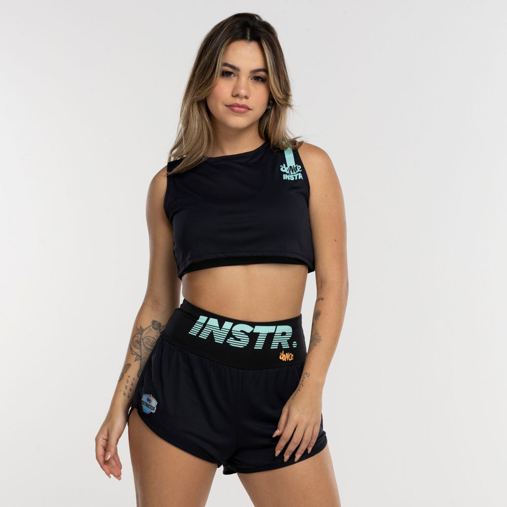 REGATA CROPPED FITDANCE INSTRUCTOR PRETO