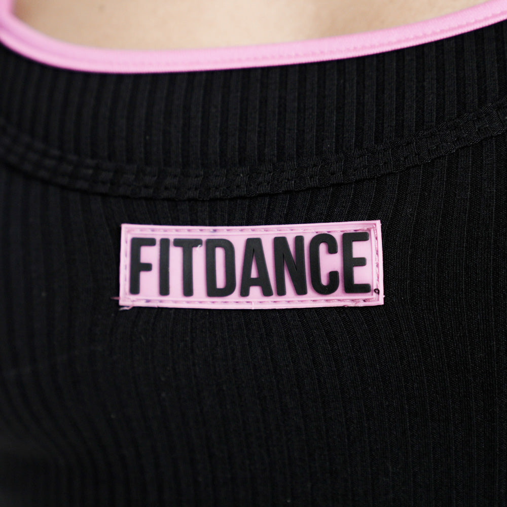 REGATA DUPLA CANELADA FITDANCE RACE PRETO
