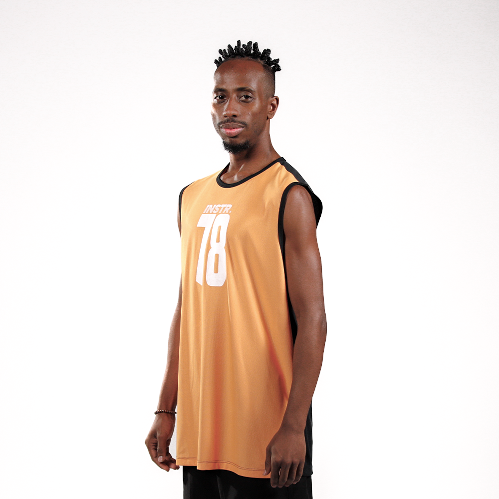 REGATA MACHÃO INSTRUCTOR BEATS FITDANCE LARANJA