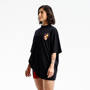 CAMISETA OVERSIZED PL FITDANCE PRETO