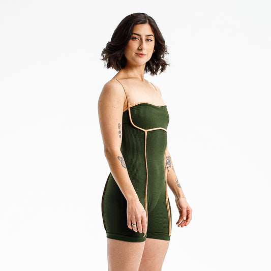 MACACÃO VIÉS FITDANCE PL VERDE