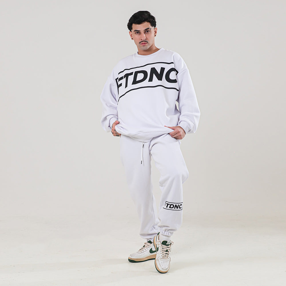 MOLETOM OMBRO LARGO FTDNC WHITE