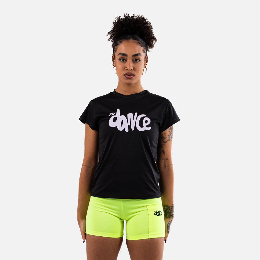 BABY LOOK FITDANCE BOLD PRETO