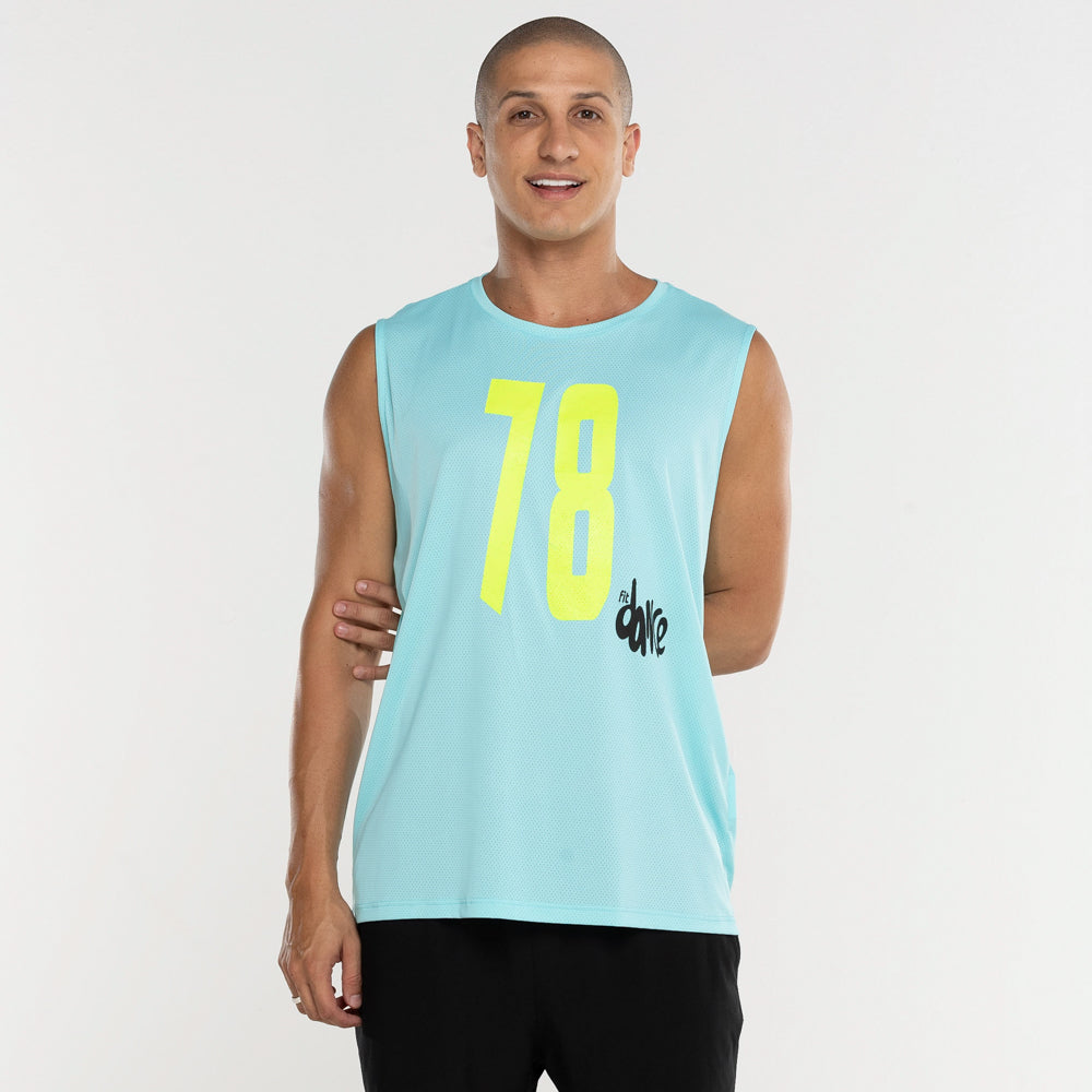 REGATA POLI MACHÃO FITDANCE AZUL