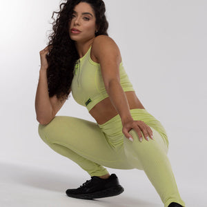 TOP CROPPED ZÍPER FITDANCE CITRUS