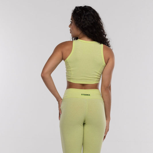 TOP CROPPED ZÍPER FITDANCE CITRUS