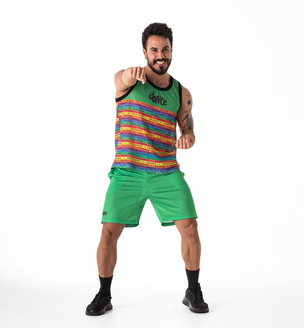 BERMUDA FITDANCE COLORÊ VERDE