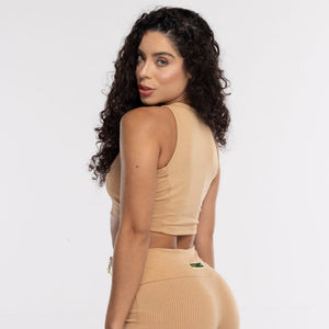 TOP CROPPED ZÍPER FITDANCE FENDI