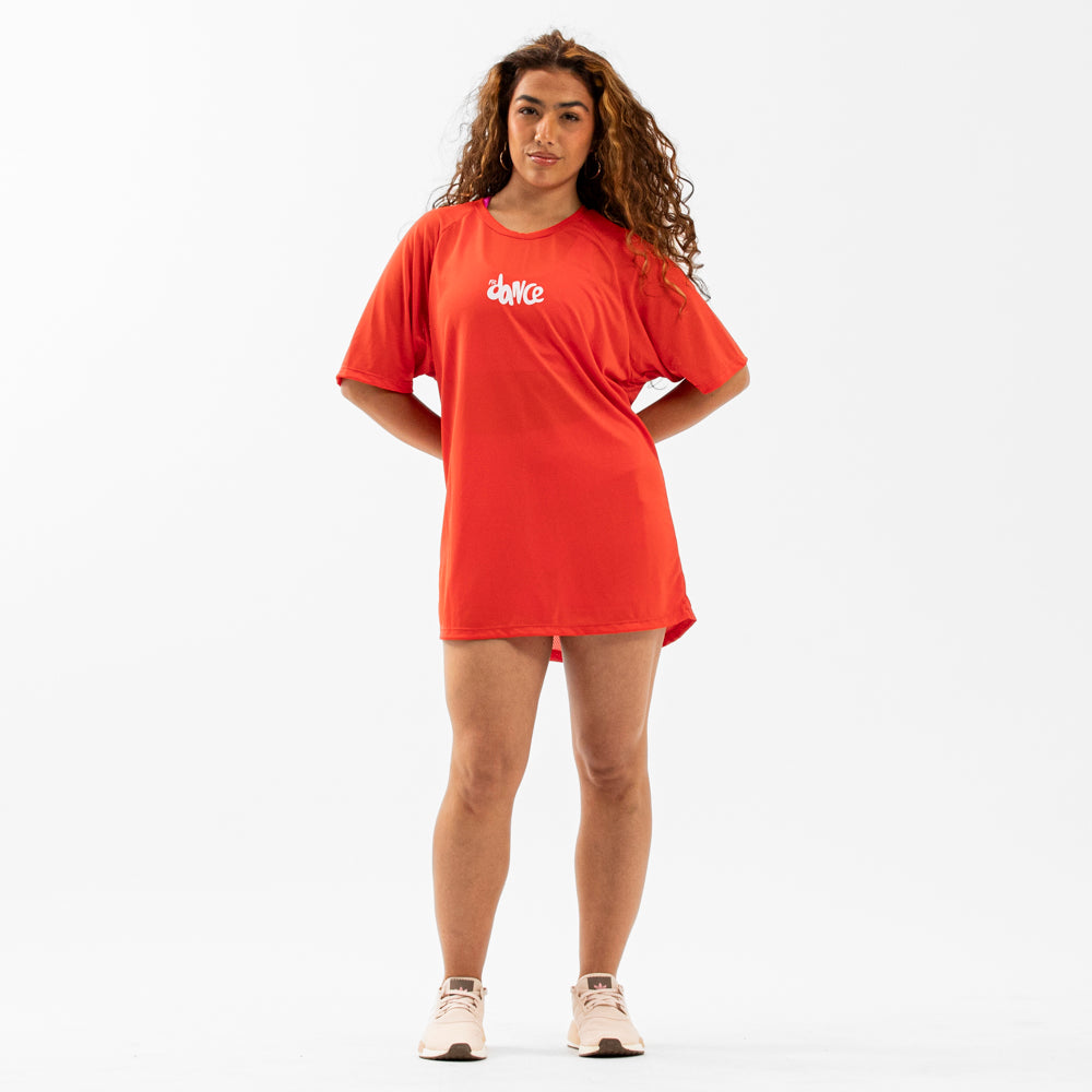 CAMISETA RAGLAN FITDANCE CHROMA VERMELHO