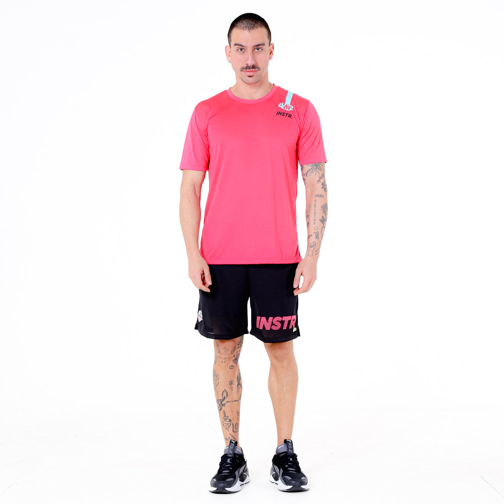 CAMISETA ESTAMPA OMBRO FITDANCE INSTRUCTOR ROSA