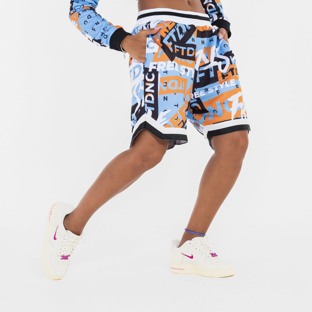 BERMUDA BASQUETE LOGOS FTDNC AZUL