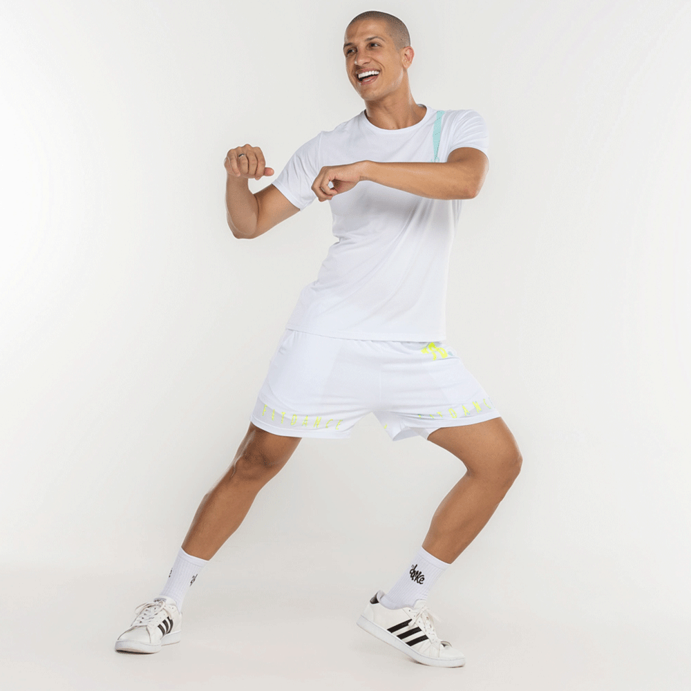 BERMUDA MESH FITDANCE BRANCO