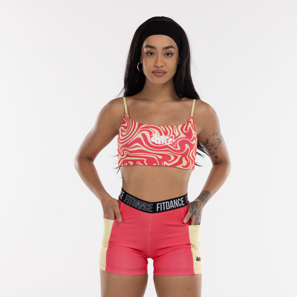 TOP REGATA DUPLA FACE FITDANCE ROSA