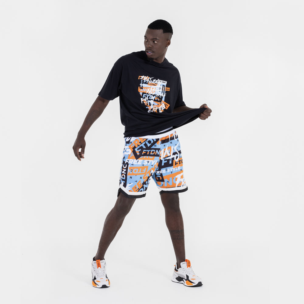 BERMUDA BASQUETE LOGOS FTDNC AZUL