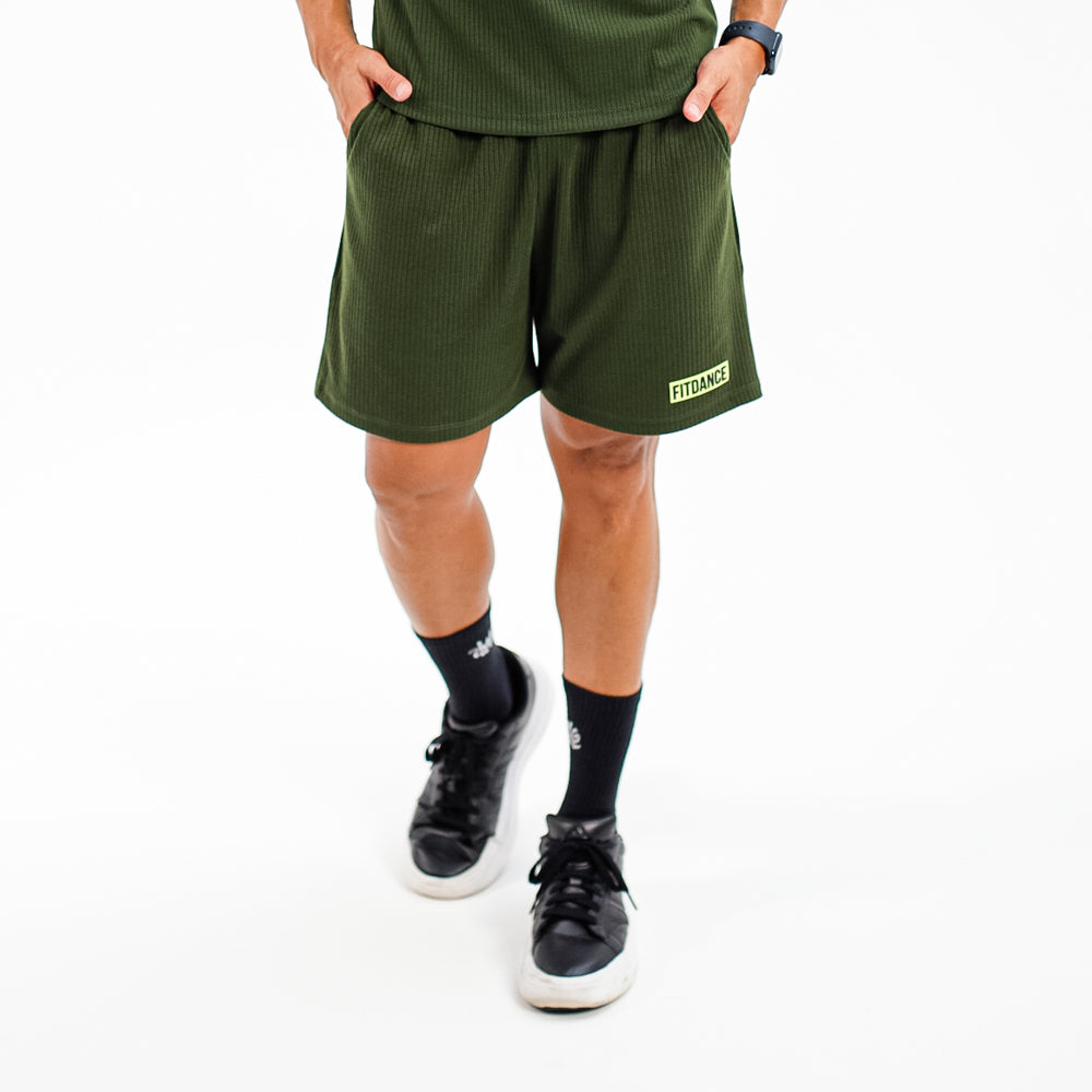 BERMUDA CANELADA FITDANCE VERDE
