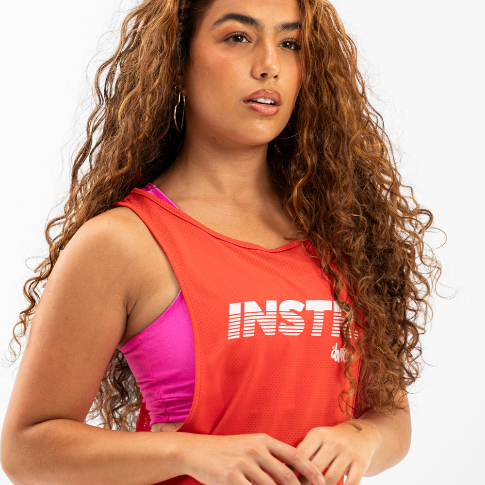 REGATA CAVADA INSTRUCTOR FITDANCE CHROMA VERMELHO