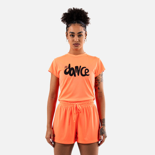 BABY LOOK FITDANCE BOLD LARANJA NEON