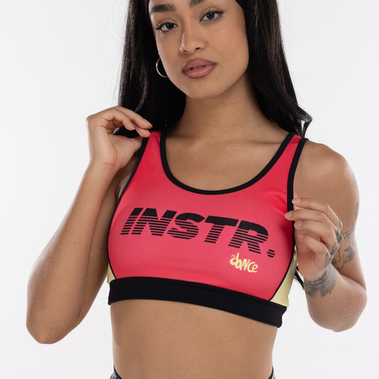 TOP REGATA TRICOLOR INSTRUCTOR FITDANCE ROSA