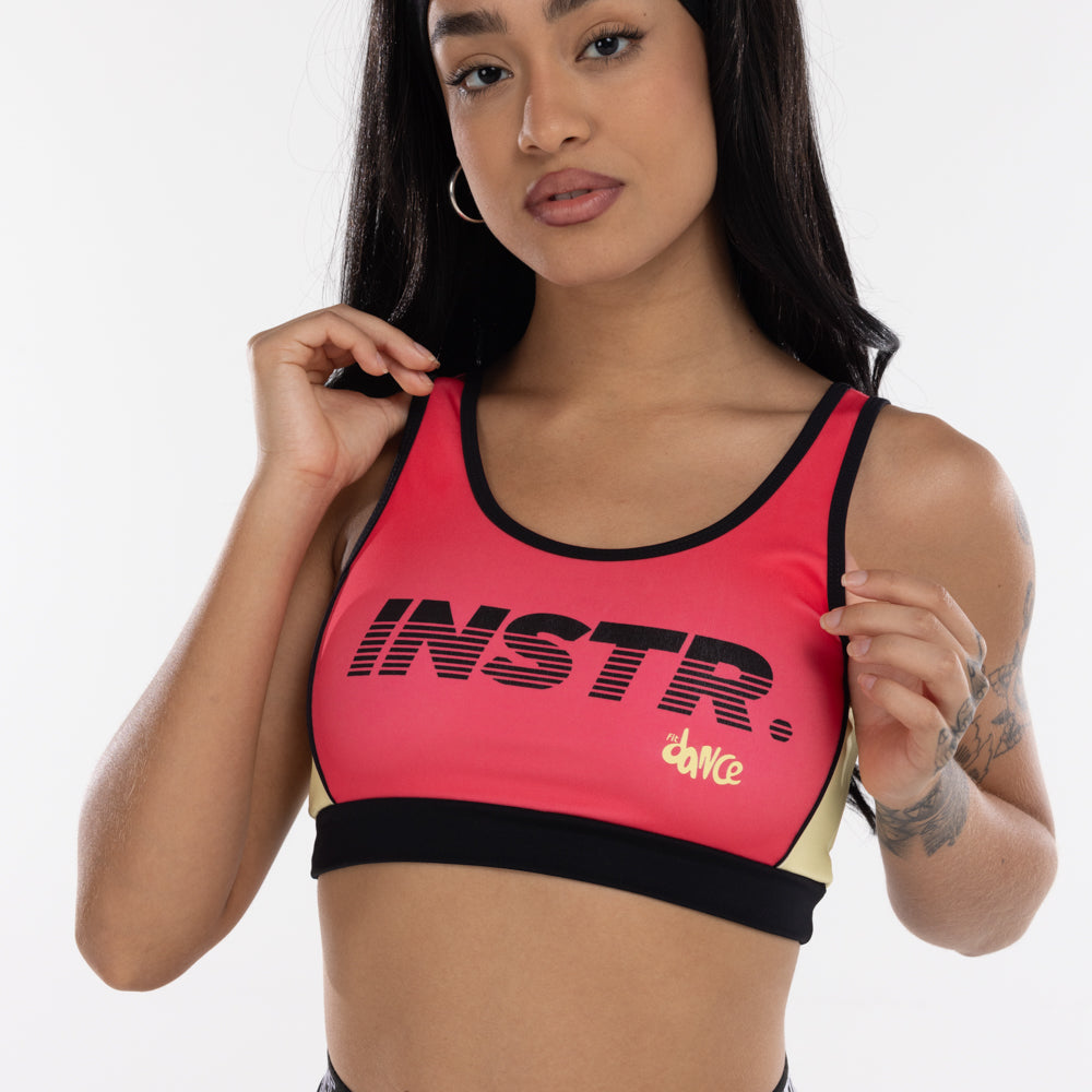 TOP REGATA TRICOLOR INSTRUCTOR FITDANCE ROSA